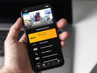 Someone looking at the NBC News Daily channel on the Peacock mobile app