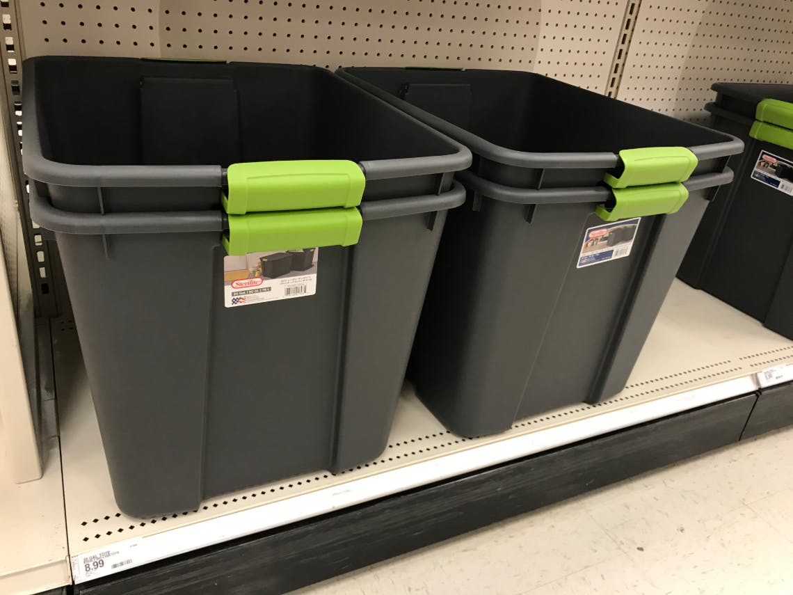 Sterilite 20-Gallon Latch Tote, Only $6.65 at Target - The Krazy Coupon ...