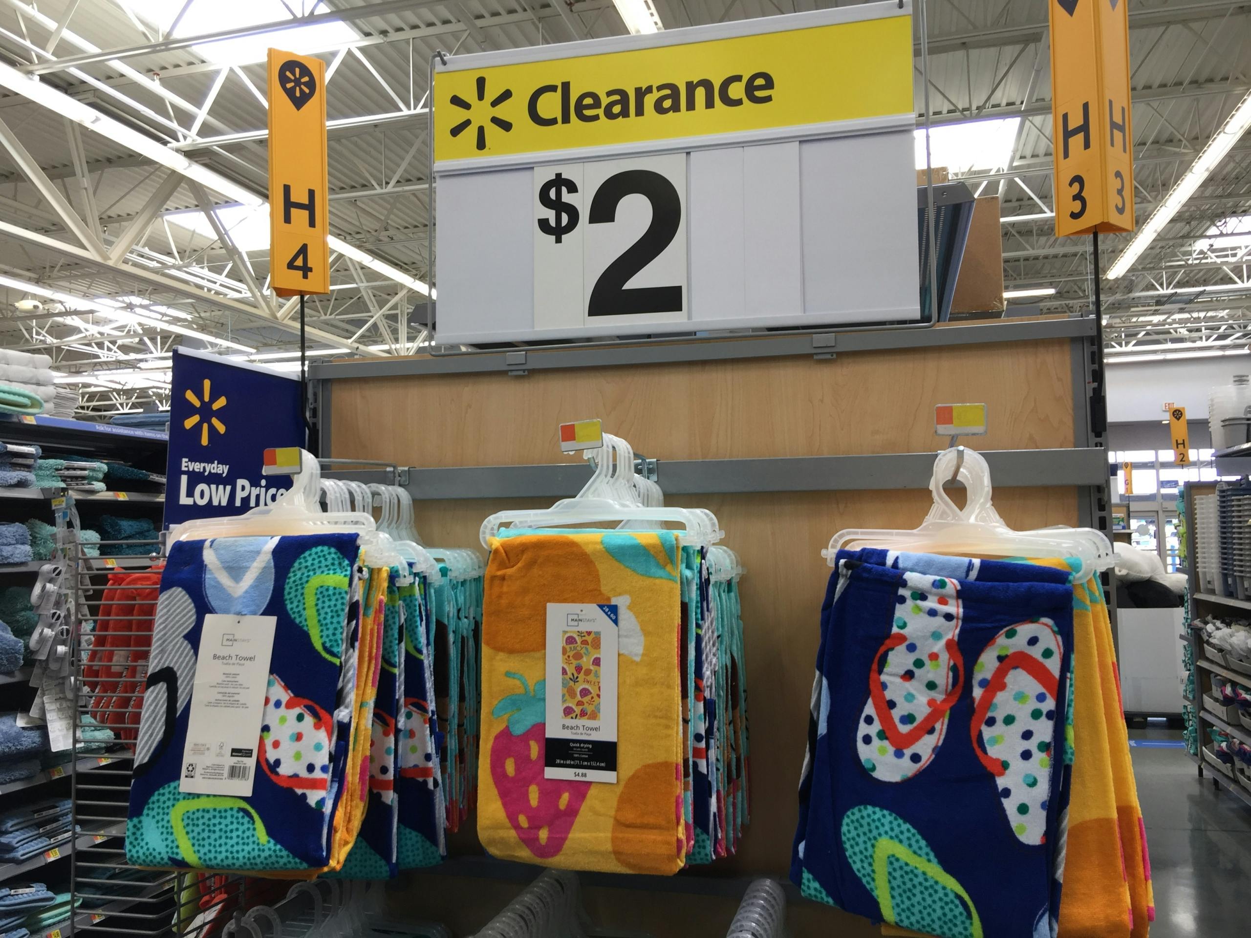 jcpenney clearance beach towels