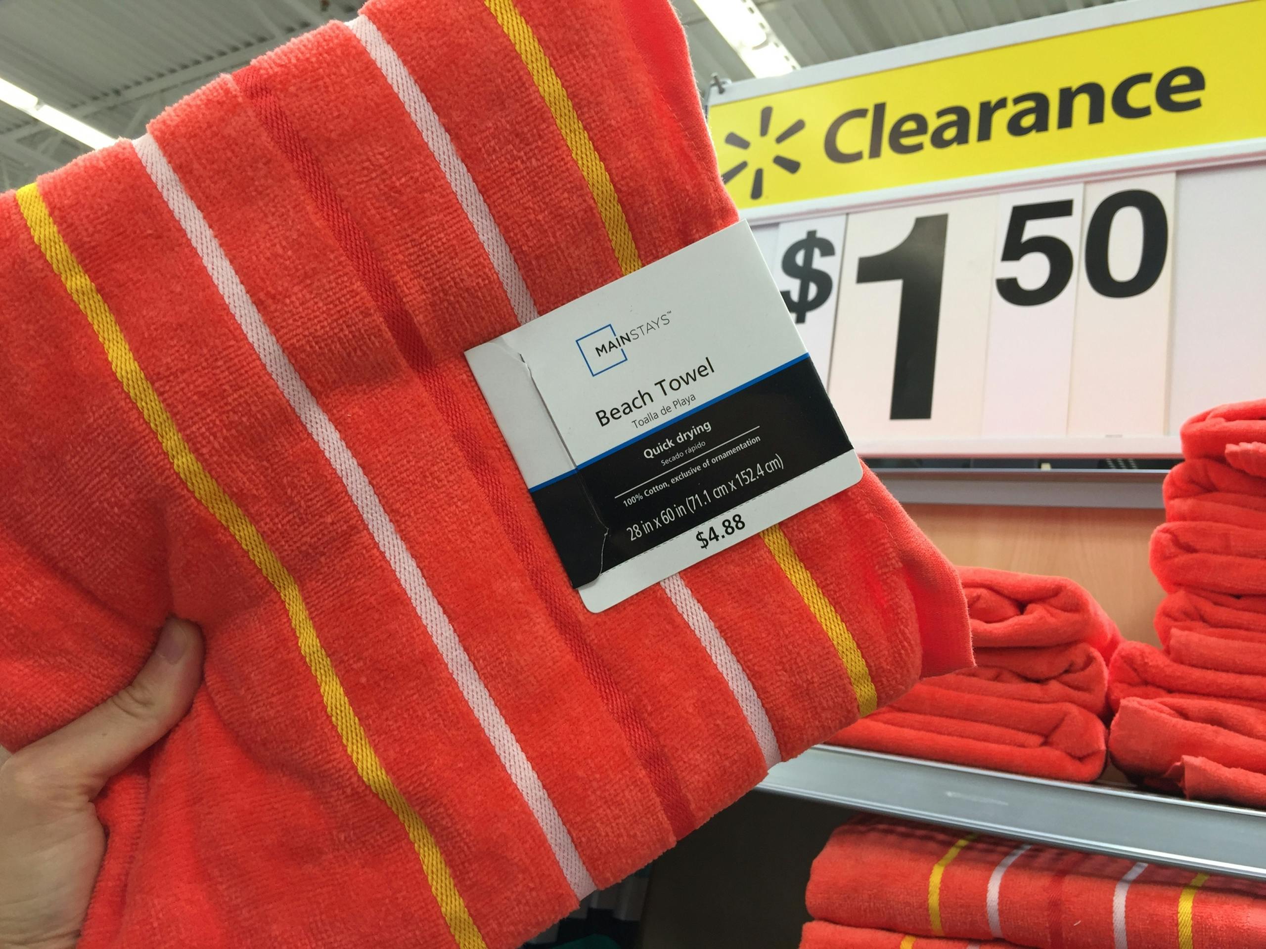 cotton beach towels clearance