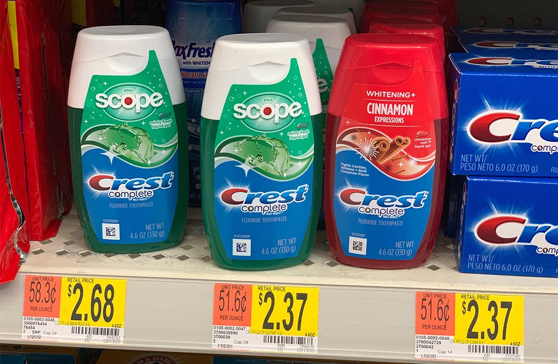 Crest Complete Toothpaste, Only 0.37 at Walmart The Krazy Coupon Lady