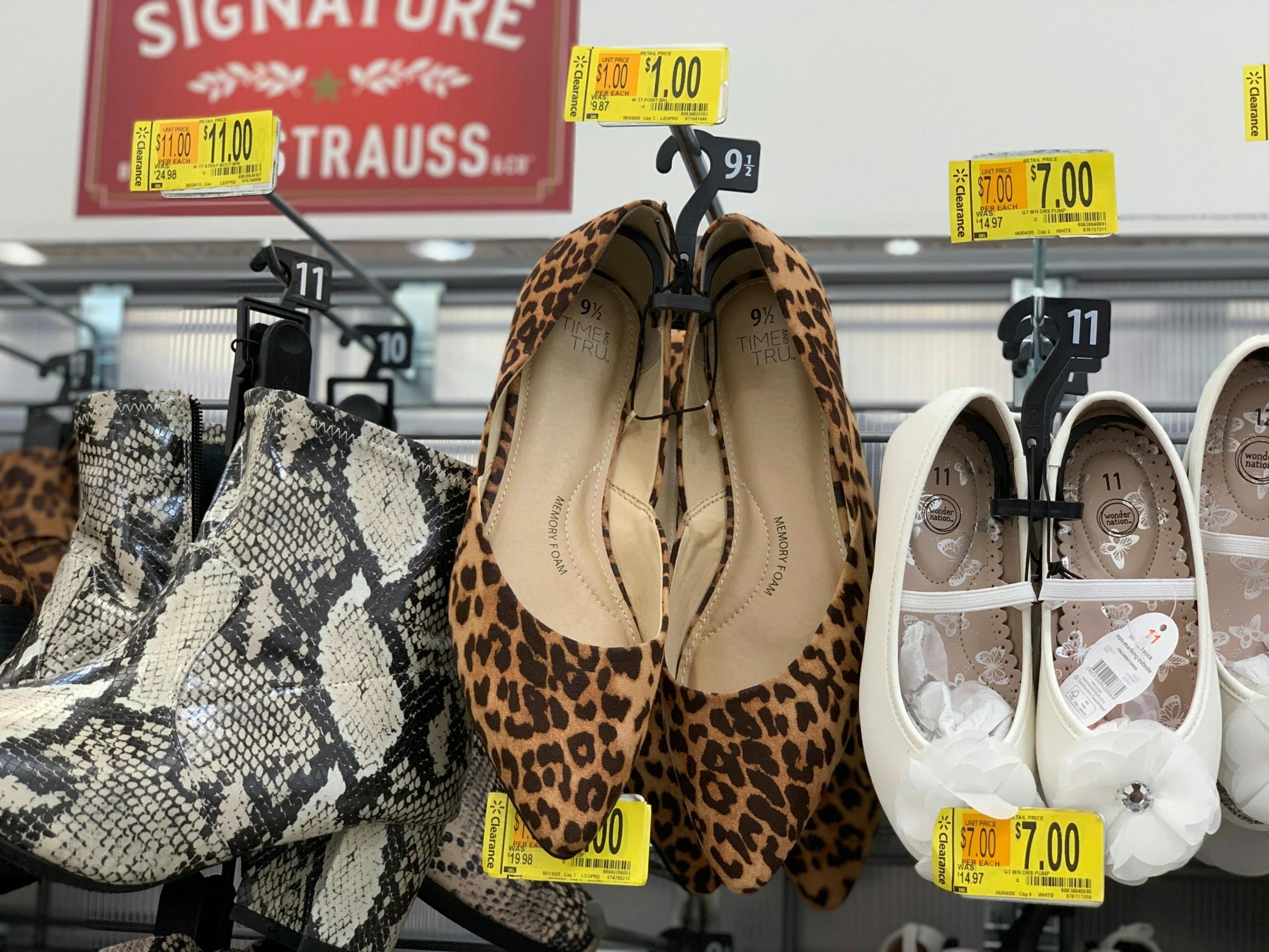Shoe Clearance, as Low as $1 at Walmart 