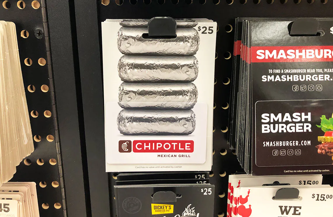 $25 chipotle gift card, only $21 at target the krazy coupon lady $25 chipotle gift card,