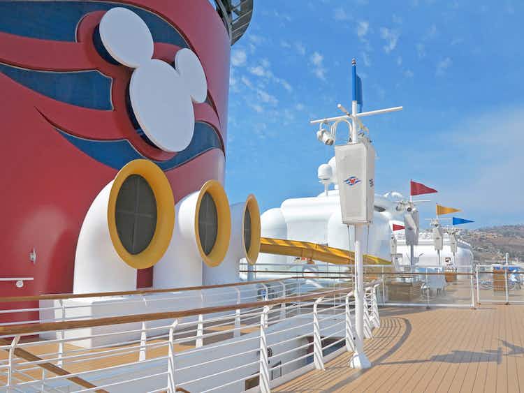 A Disney cruise ship deck.