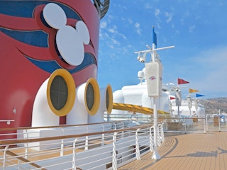 A Disney cruise ship deck.