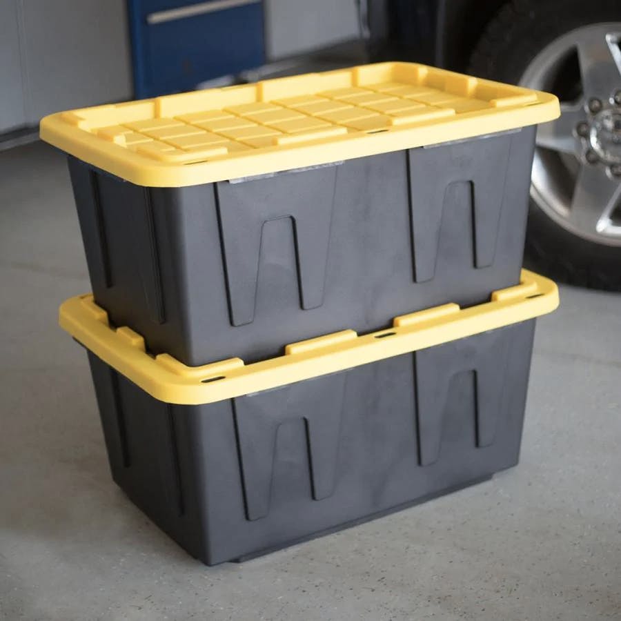 Commander 27-Gallon Storage Totes, $8.98 at Lowe's - The Krazy Coupon Lady