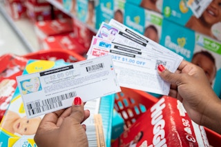 Pampers diapers with Coupons at Target.