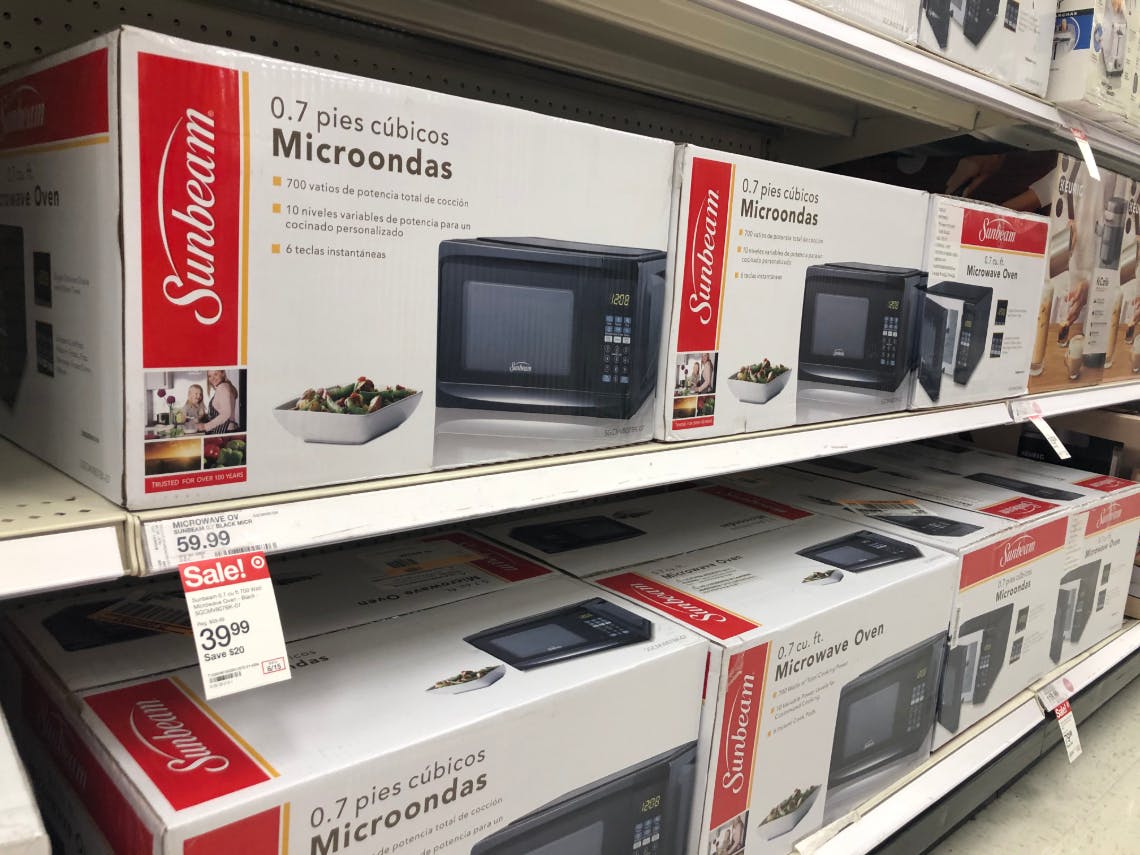Sunbeam Microwave Ovens, as Low as $37.99 at Target - The Krazy Coupon Lady