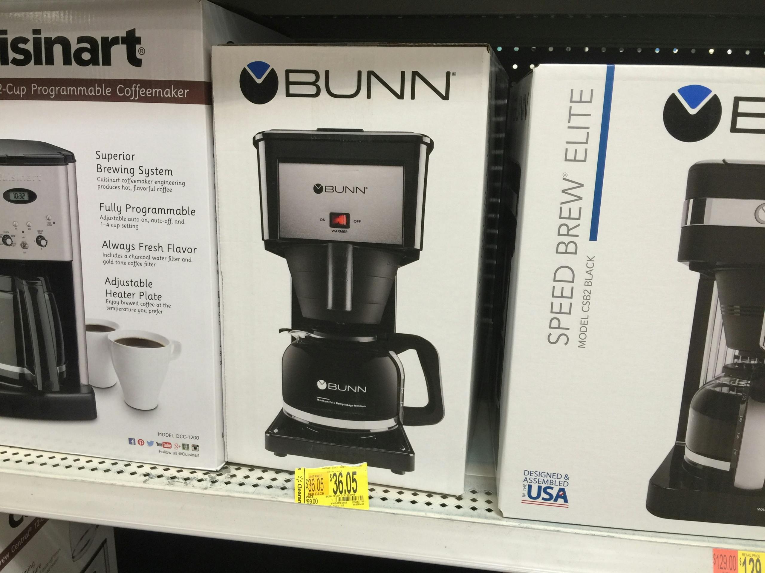 Bunn Sb Speed Brew Coffee Maker Black 10 Cup 45700 0002 Walmart Com Walmart Com