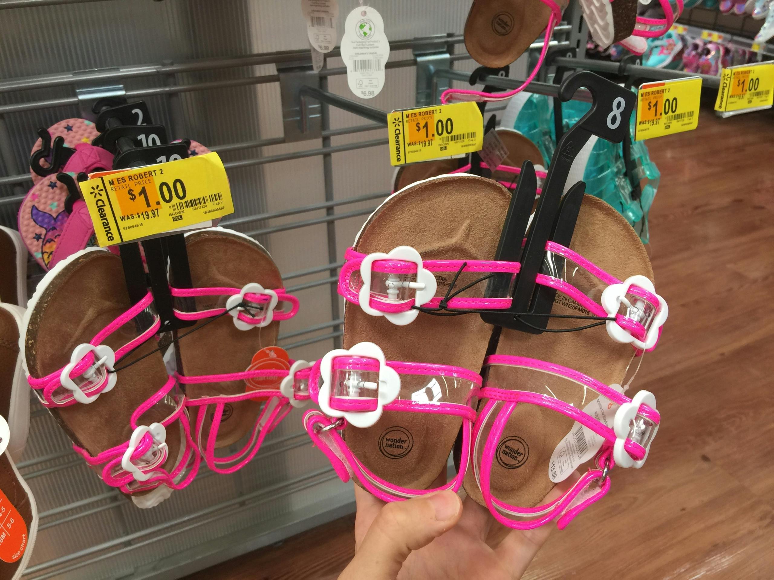 $1 Kids' Shoes at Walmart Stores 