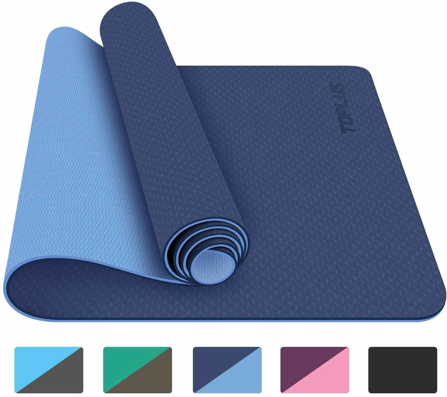TOPLUS 1/8 Non-slip Yoga Mat, Premium Mat, Professional Mat, Eco Mat