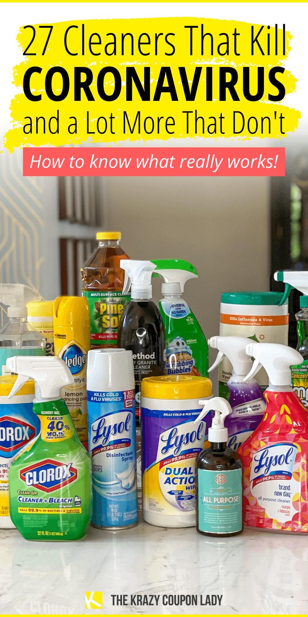 27 Cleaners That Kill Coronavirus and a Lot More That Don't