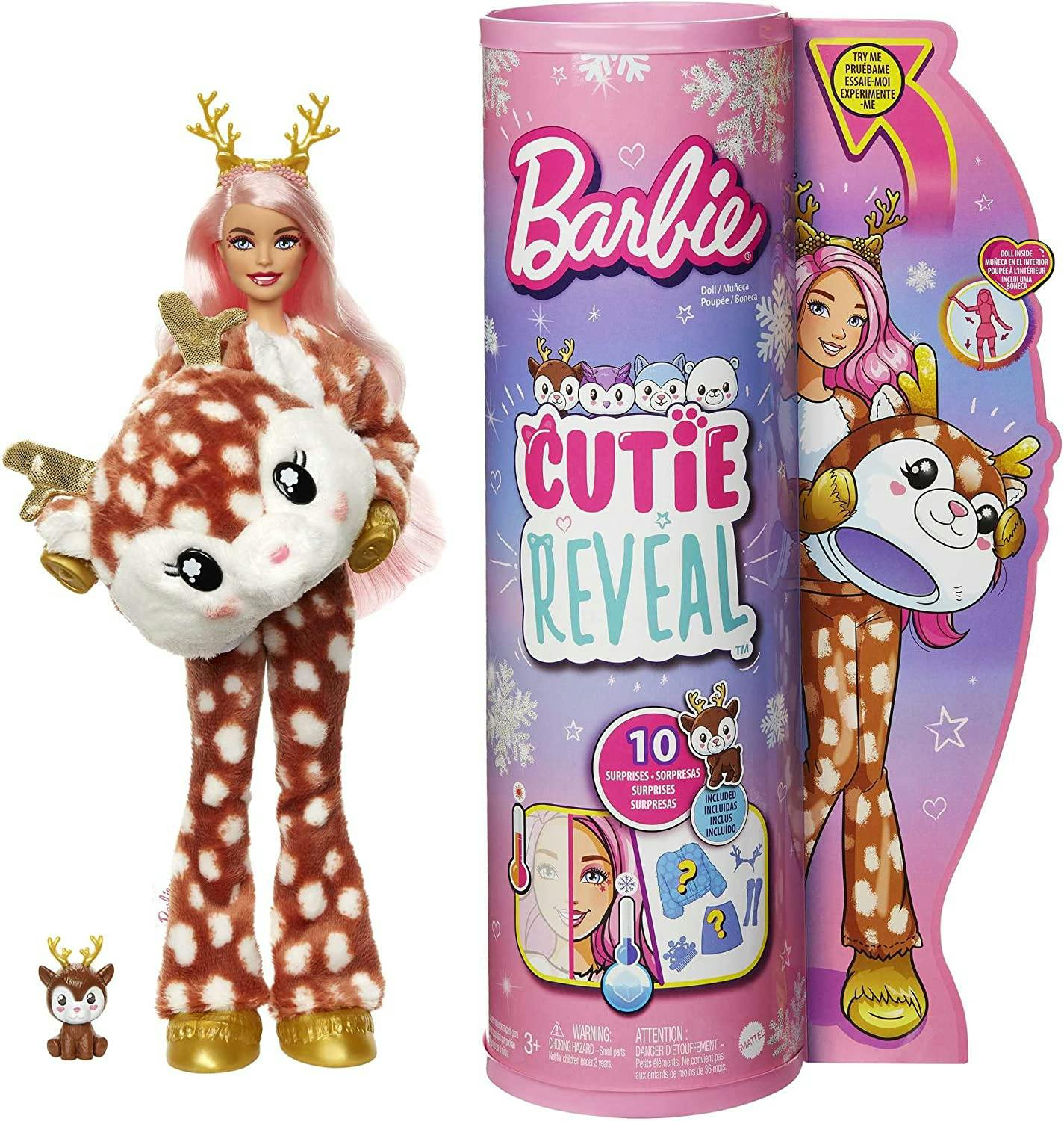 A Barbie Doll Cutie Reveal Deer on a white background.
