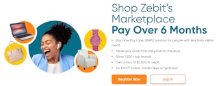Description from Zebit's website about their Buy Now Pay Later service