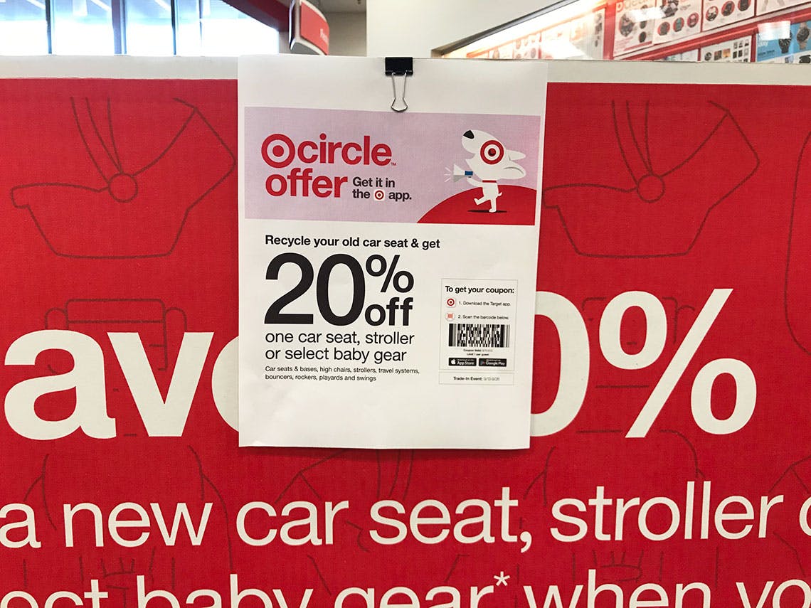 car seat target trade in