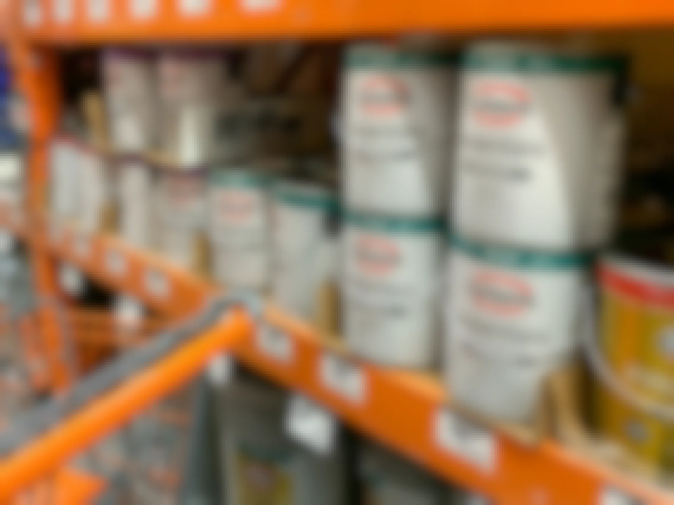 glidden essentials single gallon paint buckets in home depot