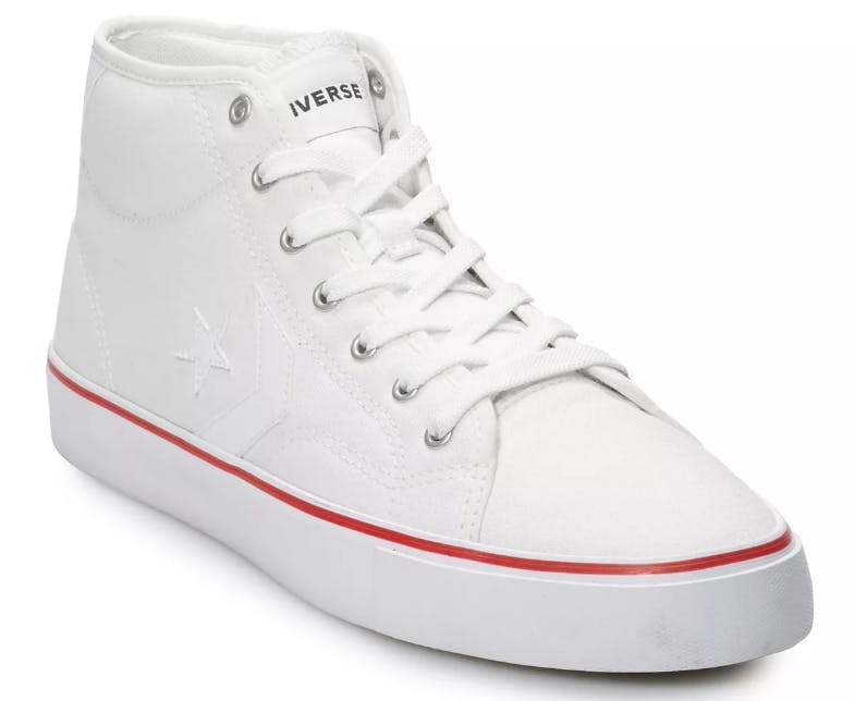 converse all white low