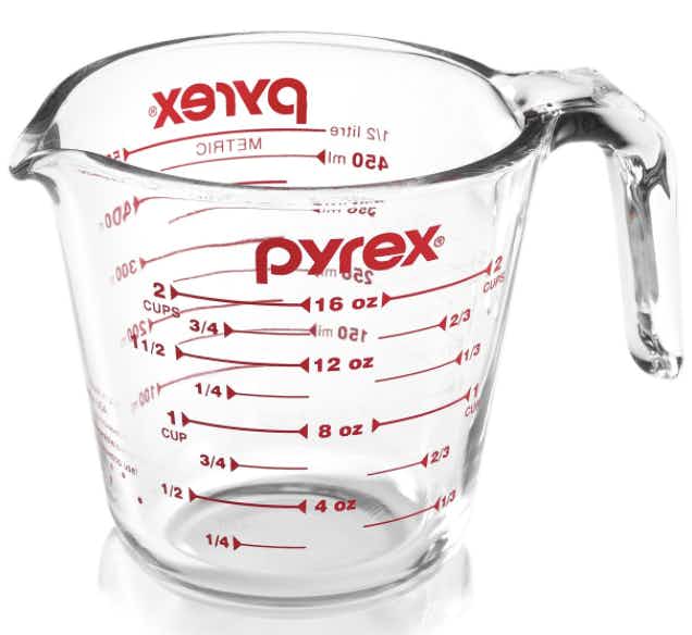 macys Pyrex 2 Cup Measuring Cup stock image 2020