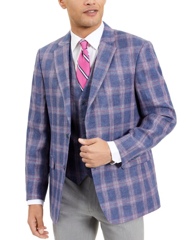 macy's men's suits tommy hilfiger