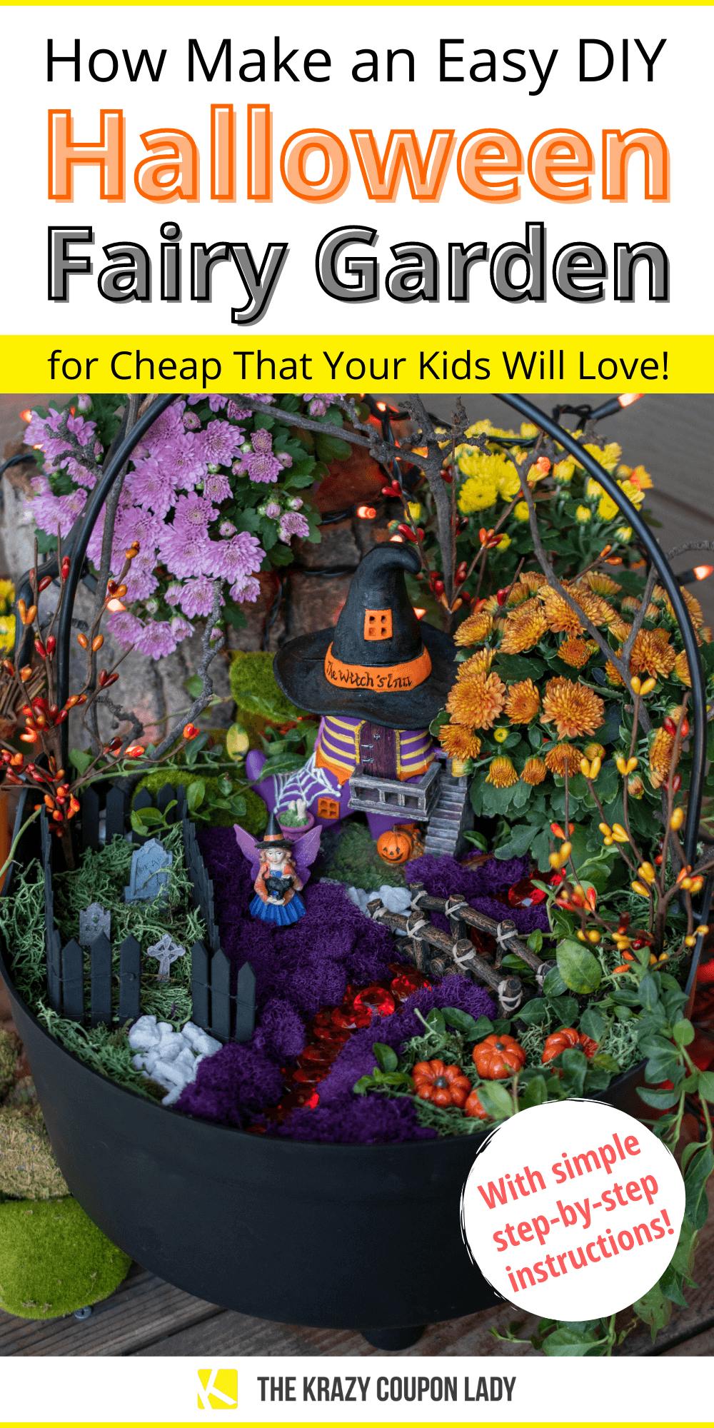 Make an Easy Halloween Fairy Garden Your Kids Will Love