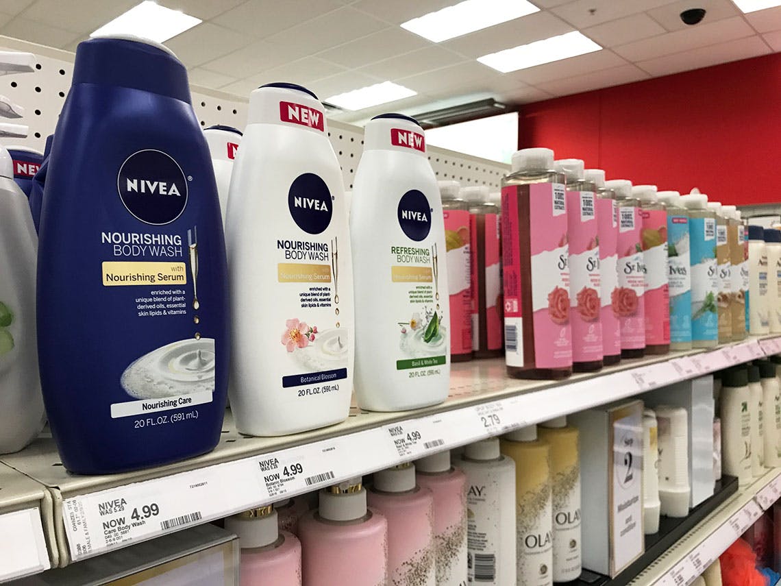 target nivea body wash