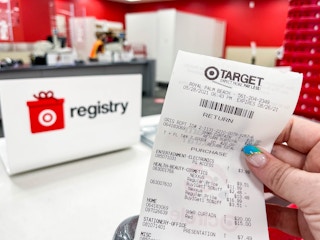 target return receipt at registry counter