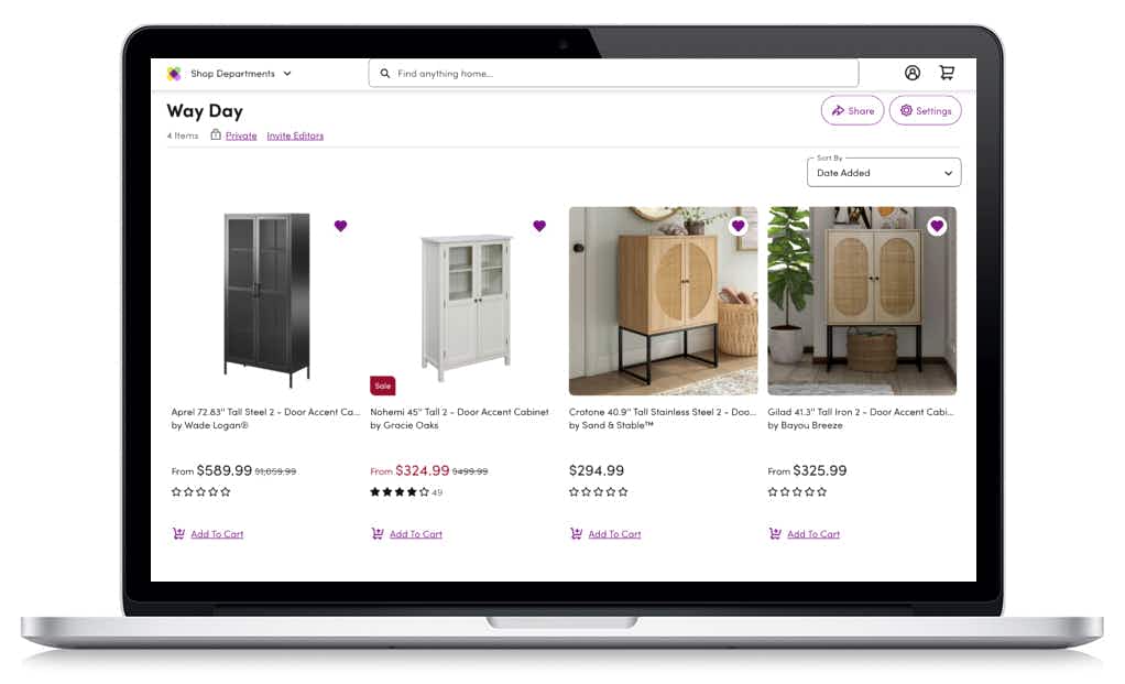 Two ways to get top bargains: Check out Wayfair's Closeout Deals