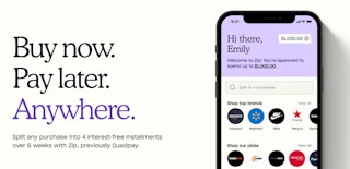 Zip Buy Now Pay Later service