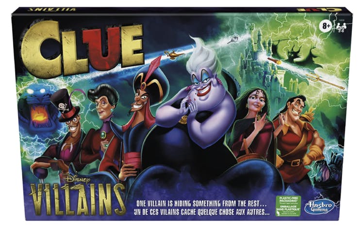 Clue: Disney Villains Edition Game, Board Game for Kids Ages 8+, Game for 2-6 Players, Fun Family Game for Disney Fans (Amazon Exclusive)