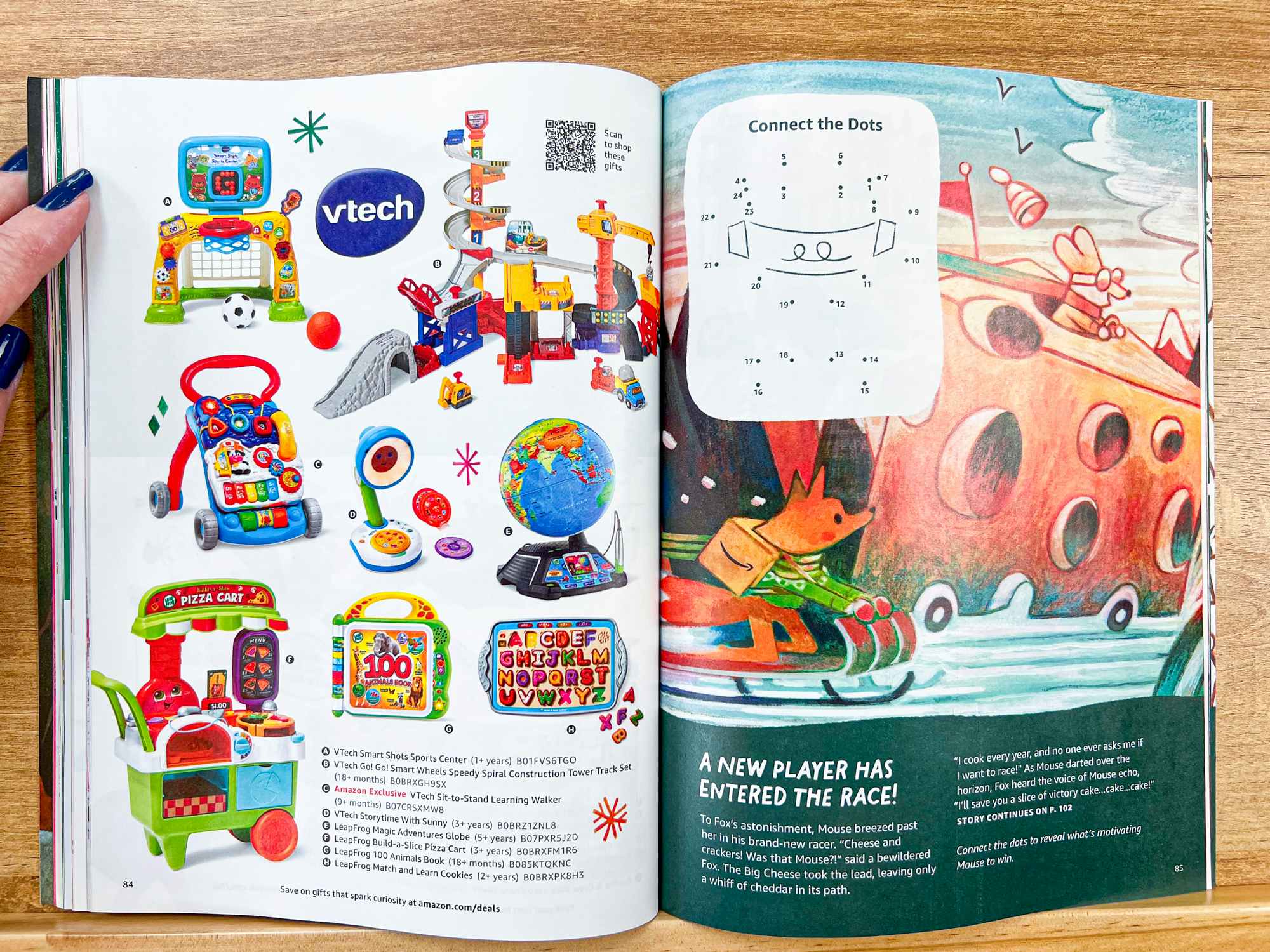 pages from the 2023 Amazon Holiday Toy Book