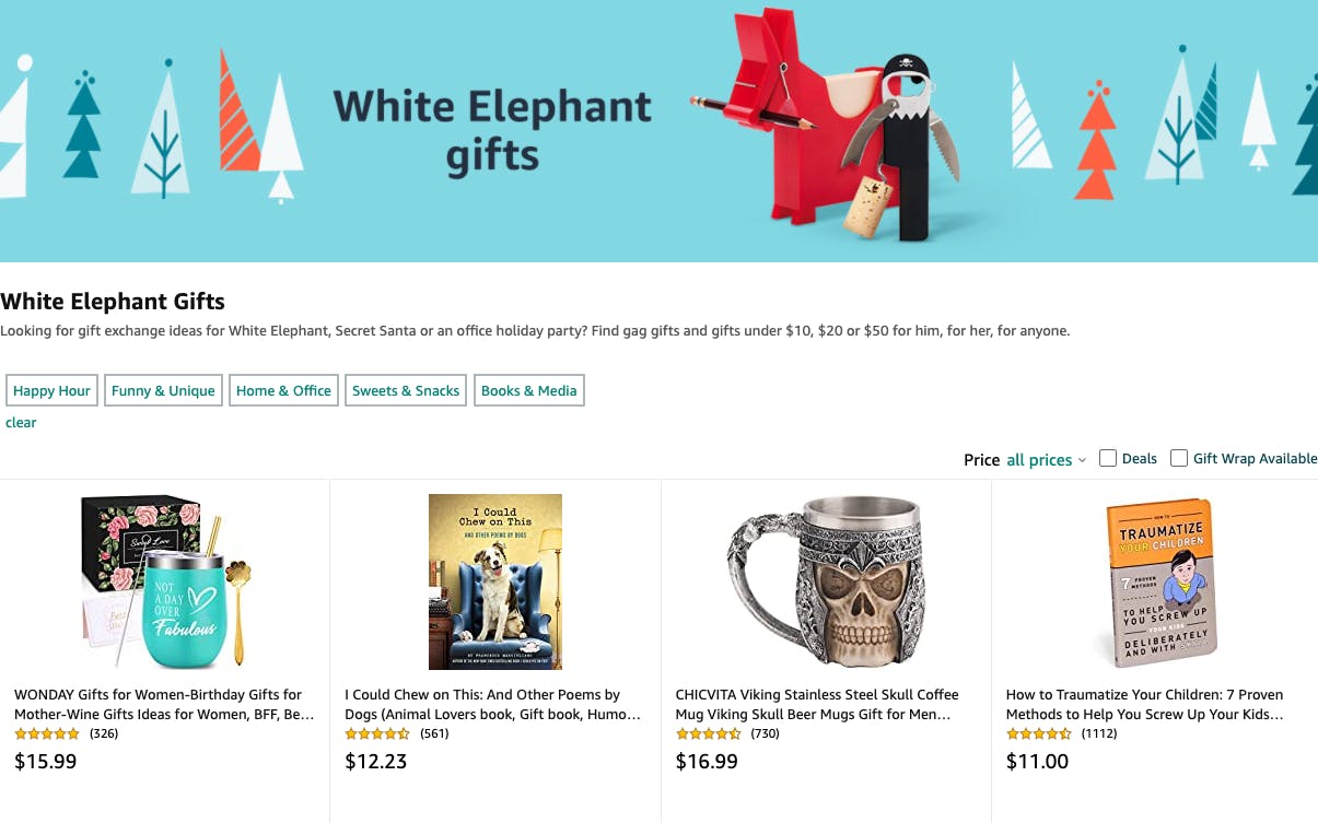 Months holiday gift list Amazon Releases a Ton of Gift Guides (You Can Finally Sort by Price!) - The Krazy Coupon Lady