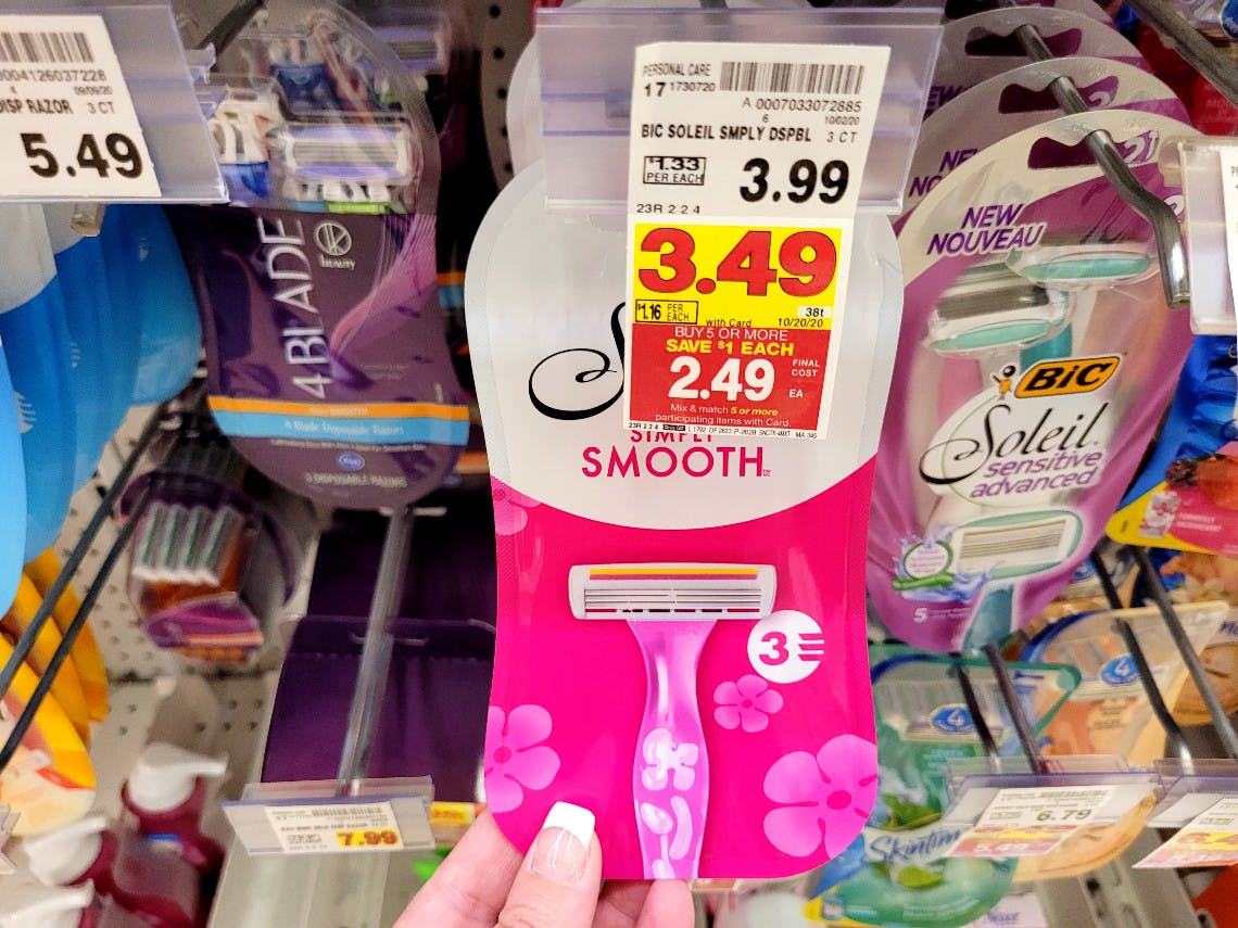 Print Now Free Bic Soleil Simply Smooth Razors At Kroger The Krazy Coupon Lady