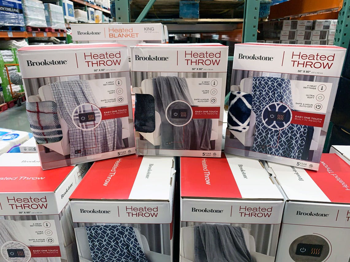 Brookstone Heated Throw Only 23 99 At Costco The Krazy Coupon Lady