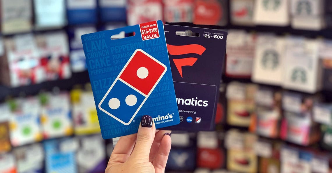 Save 10 on Fanatics & Domino's Gift Cards at CVS The