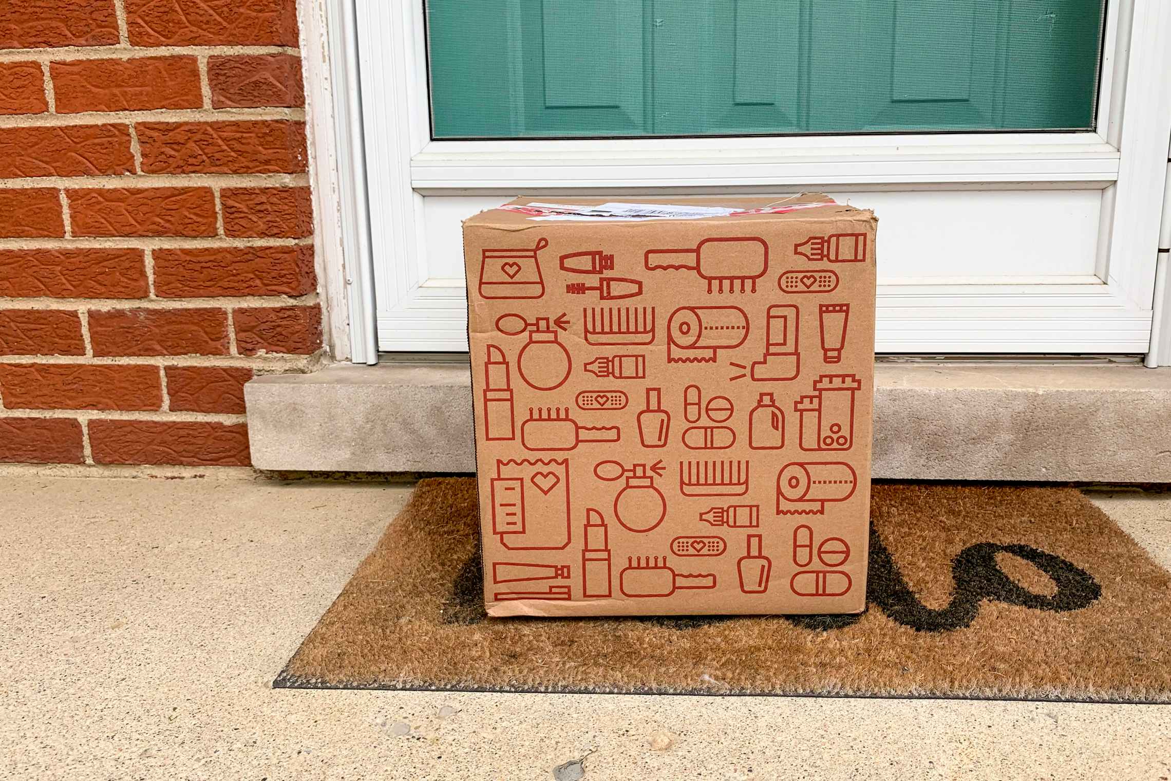 CVS package on a doorstep