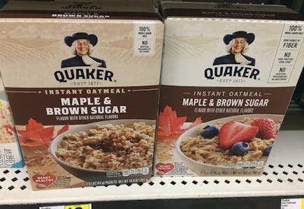 2 Quaker Instant Oatmeal