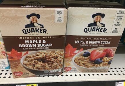 2 Quaker Instant Oatmeal