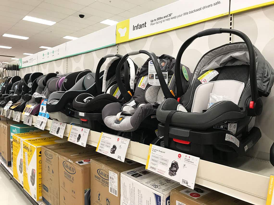 car seats in store 