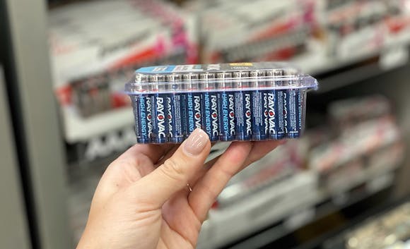 Rayovac 30-Count Battery Packs, Under $8 With Amazon Coupon