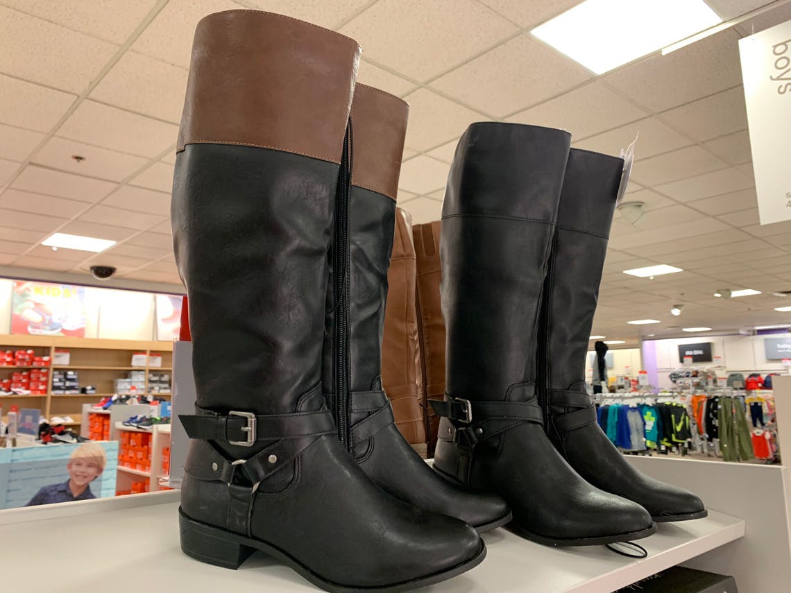jcpenney womens boots in store