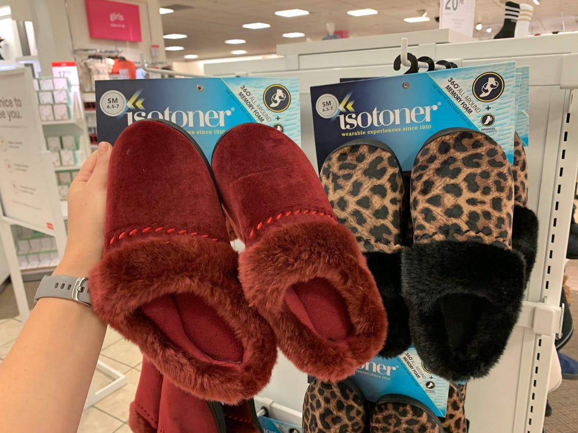 jcpenney isotoner slippers