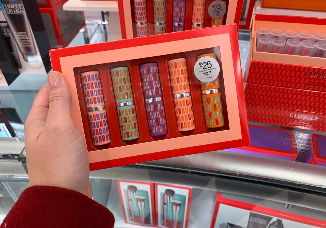 clinique 5 piece kisses lipstick set