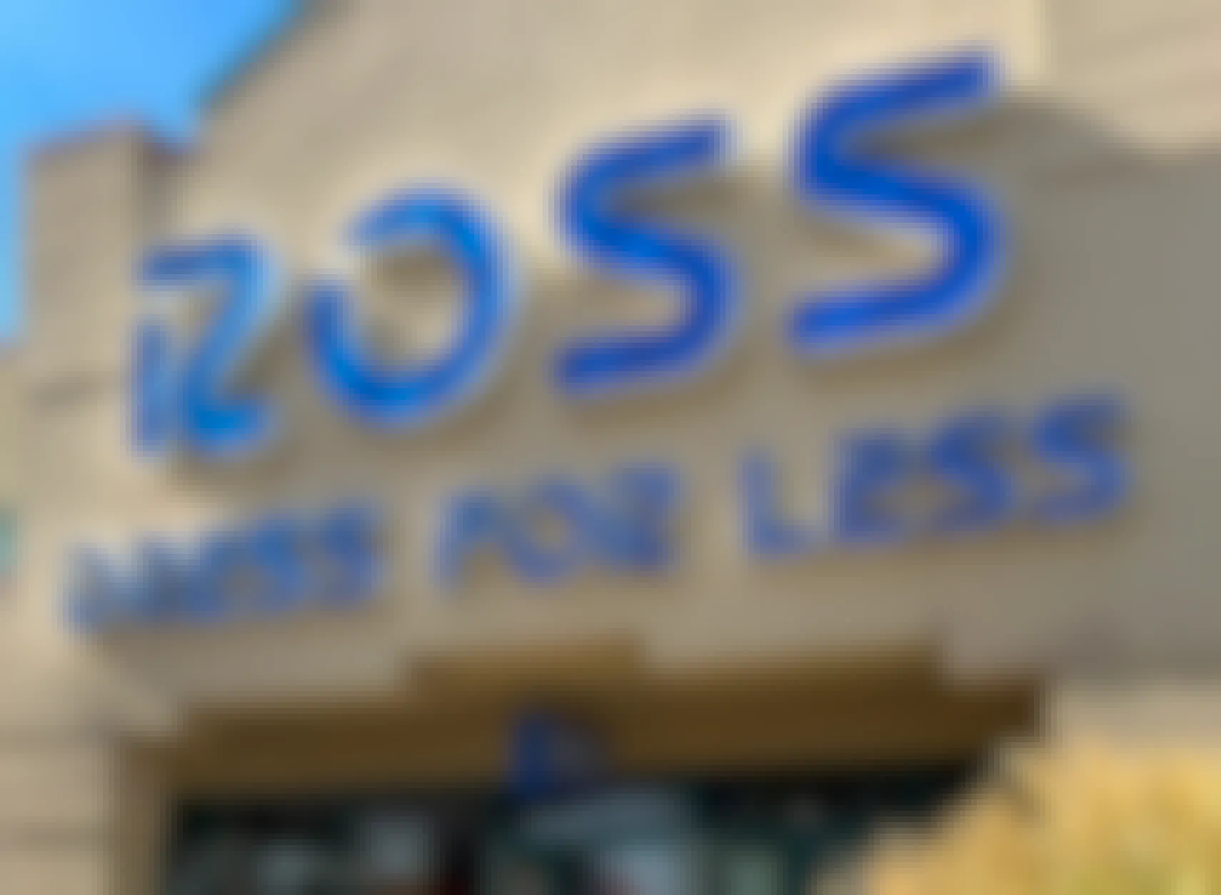 The front view of a Ross Dress for Less store