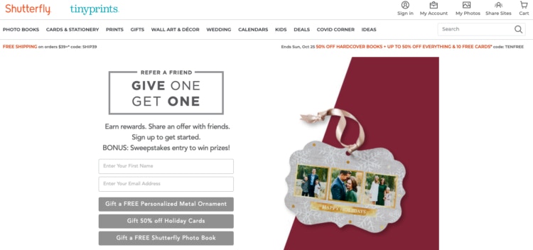 refer a friend shutterfly get a free photo book
