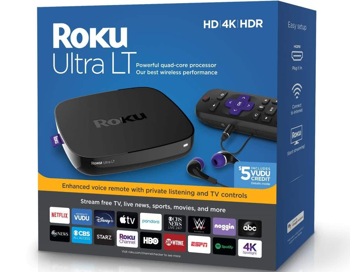 walmart roku ultra lt box