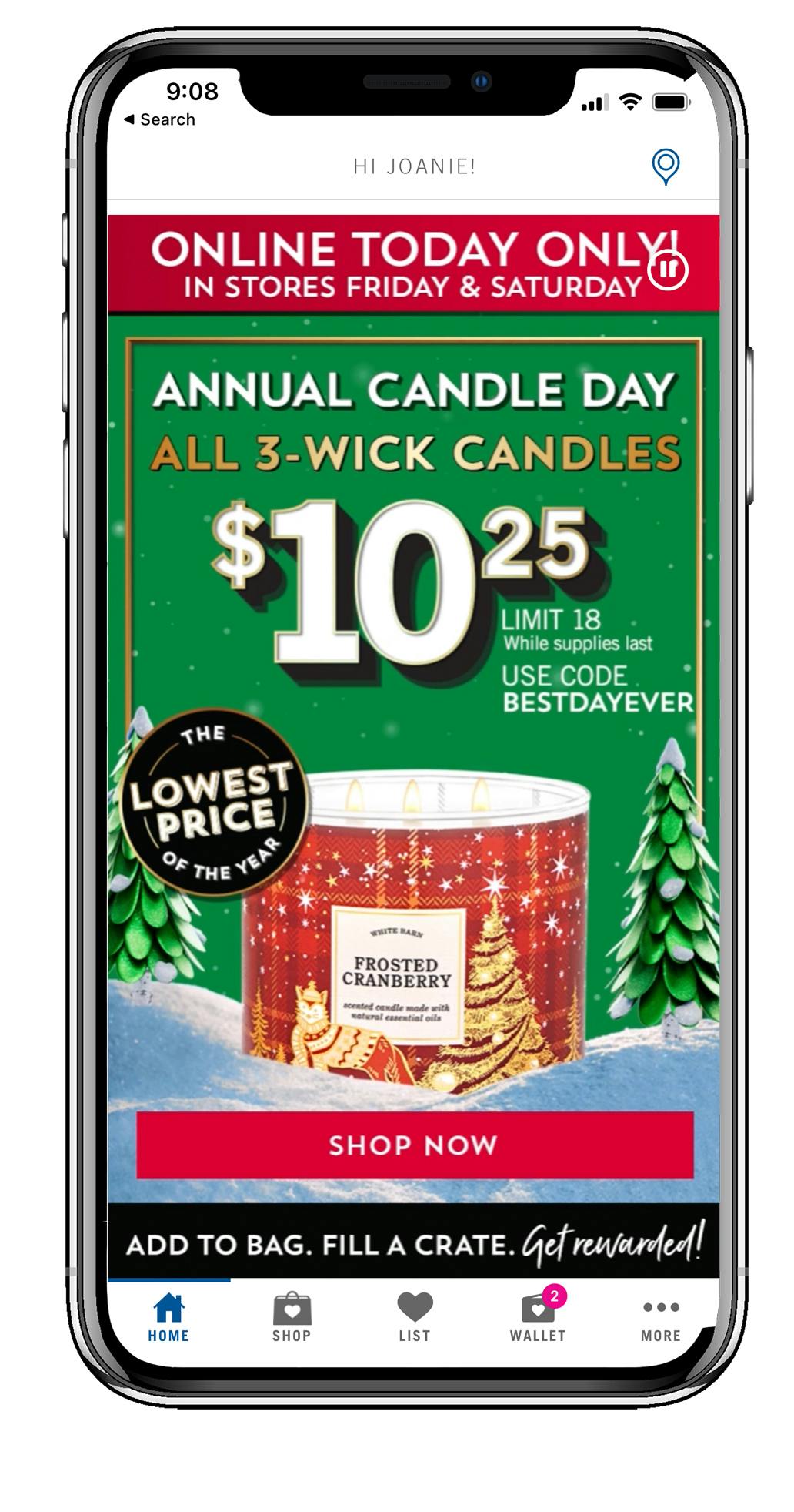 bath and body works 3 wick candle sale december 2021