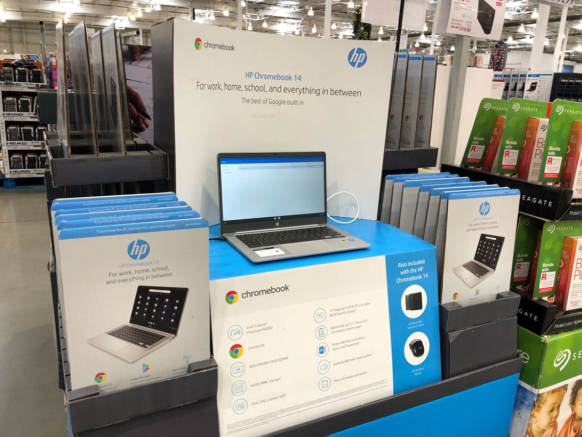 199.99 HP 14" Chromebook Bundle at Costco The Krazy Coupon Lady