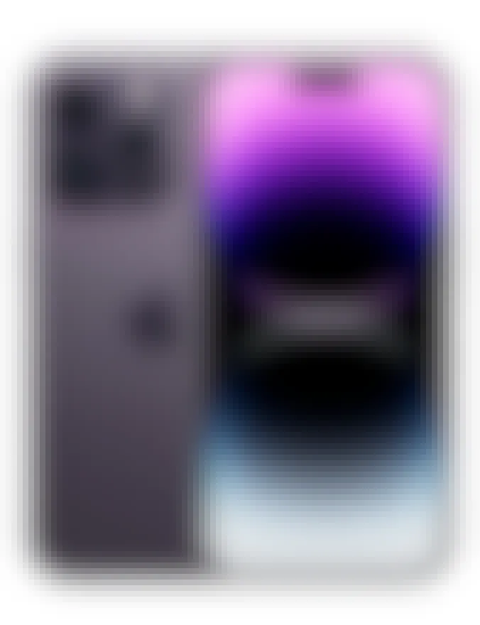 The Apple iPhone 14 Pro 128GB in color Deep Purple