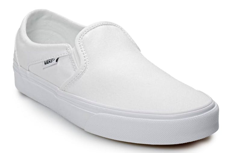 kohls black slip on vans