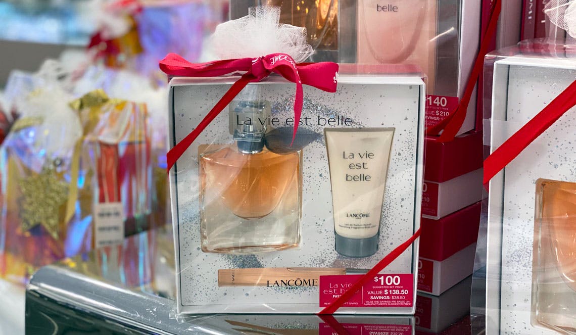 macy's lancome la vie est belle gift set